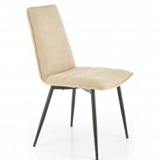 K493 smėlio spalvos metalinė kėdė