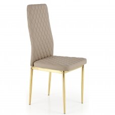 K501 cappuccino spalvos metalinė kėdė