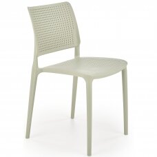 K514 pilka plastikinė kėdė