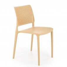 K514 oranžinė plastikinė kėdė