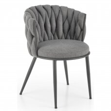 K516 pilka metalinė kėdė