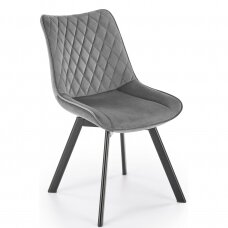 K520 pilka metalinė kėdė su sukimosi funkcija