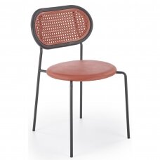 K524 burgundy metal chair