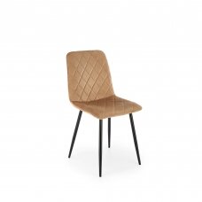 K525 smėlio spalvos metalinė kėdė
