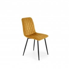 K525 garstyčių spalvos metalinė kėdė