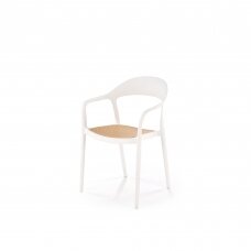 K530 balta plastikinė kėdė