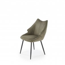 K543 alyvuogių spalvos metalinė kėdė