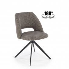 K546 grey metal chair with rotation function