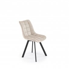 K549 smėlio spalvos metalinė kėdė