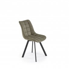 K549 alyvuogių spalvos metalinė kėdė