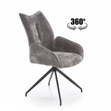 K553 pilka metalinė kėdė su sukimosi funkcija