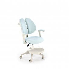 PANCO light blue office chair on wheels