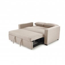 PAULINIO smėlio spalvos išskleidžiama sofa - lova