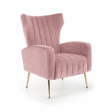 VARIO rožinis minkštas fotelis