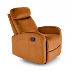 WONDER cinnamon colored armchair with swivel function