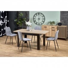 BAGIO artisan / black colored extension dining table