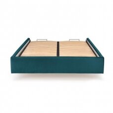 MODULO 160 темно-зеленая кровать с ящиком для постельных принадлежностей
