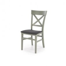 TUTTI 2 pilkai - žalia medinė kėdė