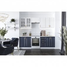 VIKTORIA 240 virtuvės komplektas mėlynos / baltos spalvos