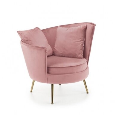 ALMOND rožinis minkštas fotelis