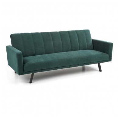 ARMANDO tamsiai žalia išskleidžiama minkšta sofa 2