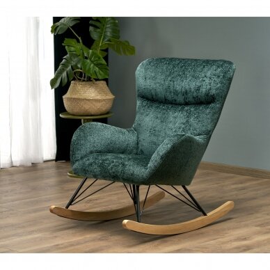 CASTRO dark green swinging armchair 2