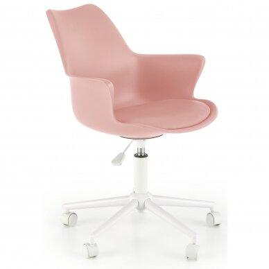 GASLY rožinė vaikiška kėdė su ratukais
