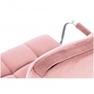 GONZO 4 rožinė vaikiška kėdė su ratukais 3
