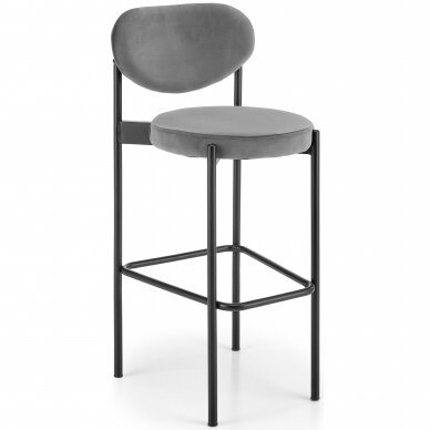 H-108 gray bar stool