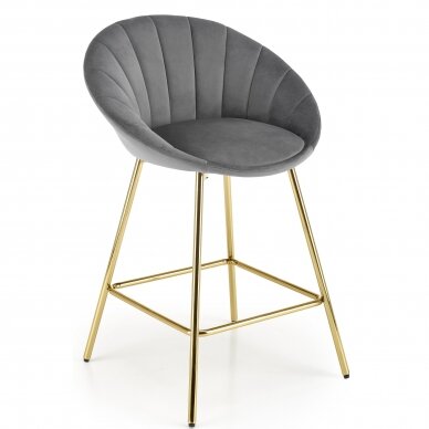 H-112 grey bar stool
