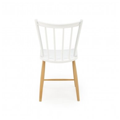 K419 balta metalinė kėdė 3