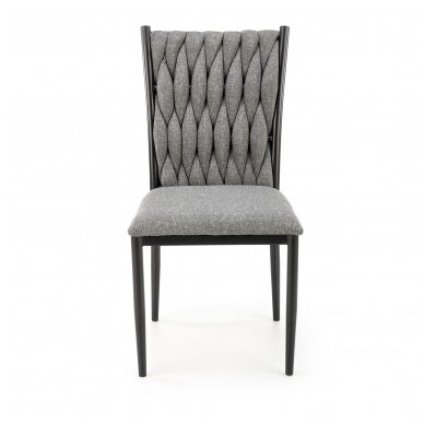K435 pilka metalinė kėdė 6