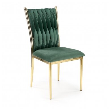 K436 dark green metal chair