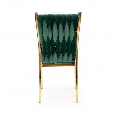 K436 dark green metal chair 3