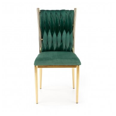 K436 dark green metal chair 6