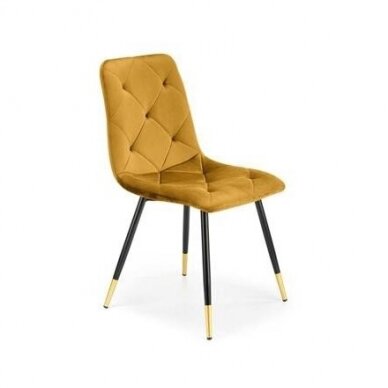 K438 mustard metal chair