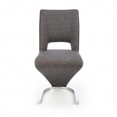 K441 pilka / juoda metalinė kėdė 6