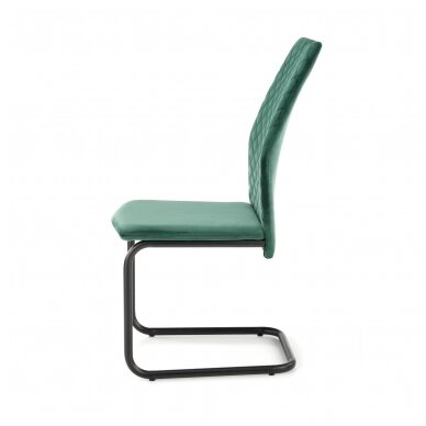 K444 dark green metal chair 4