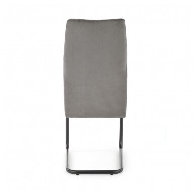 K444 pilka metalinė kėdė 3