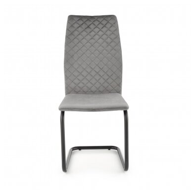 K444 pilka metalinė kėdė 5