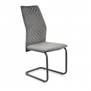 K444 grey metal chair