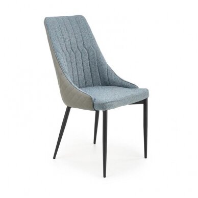 K448 mėlyna metalinė kėdė