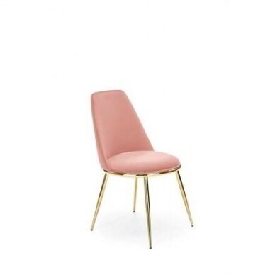 K460 rožinė metalinė kėdė