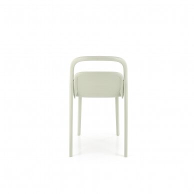 K490 mėtų spalvos plastikinė kėdė 2