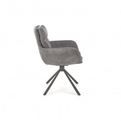 K495 pilka metalinė kėdė su sukimosi funkcija 4