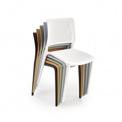 K514 orange plastic chair 5