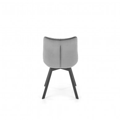 K520 grey metal chair with rotation function 2