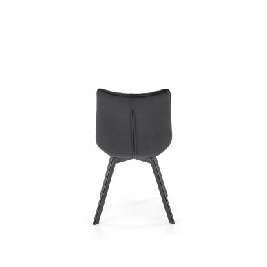 K520 черный металлический стул с функцией вращения 2