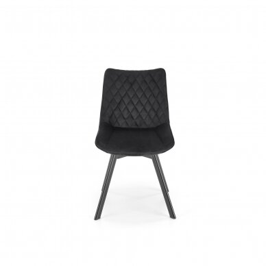 K520 черный металлический стул с функцией вращения 3