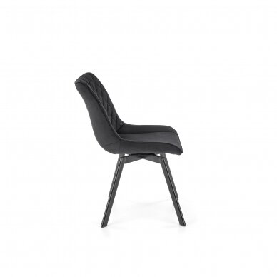 K520 черный металлический стул с функцией вращения 4